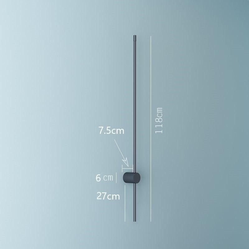 Simple Geometric Lines LED Wall Lamp Nordic Minimalist Living Room Home Decor Sofa Background Wall Light Bedroom Bedside Lamps