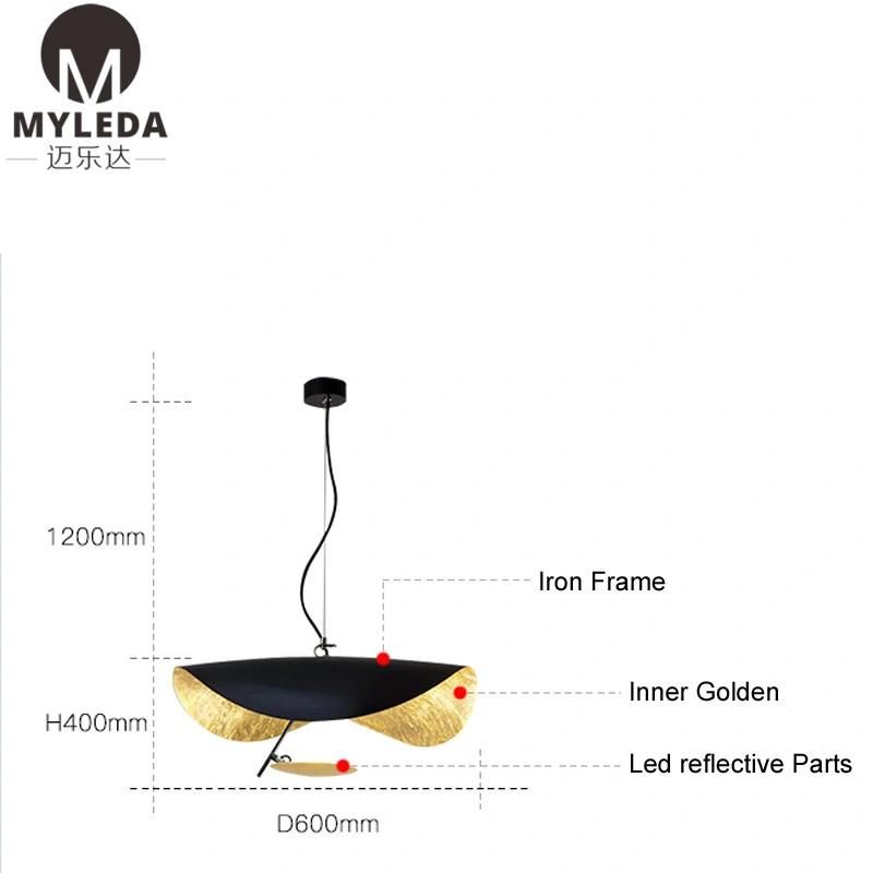 Modern Metal Pendant Lamp LED Hotel Chandelier Lamp