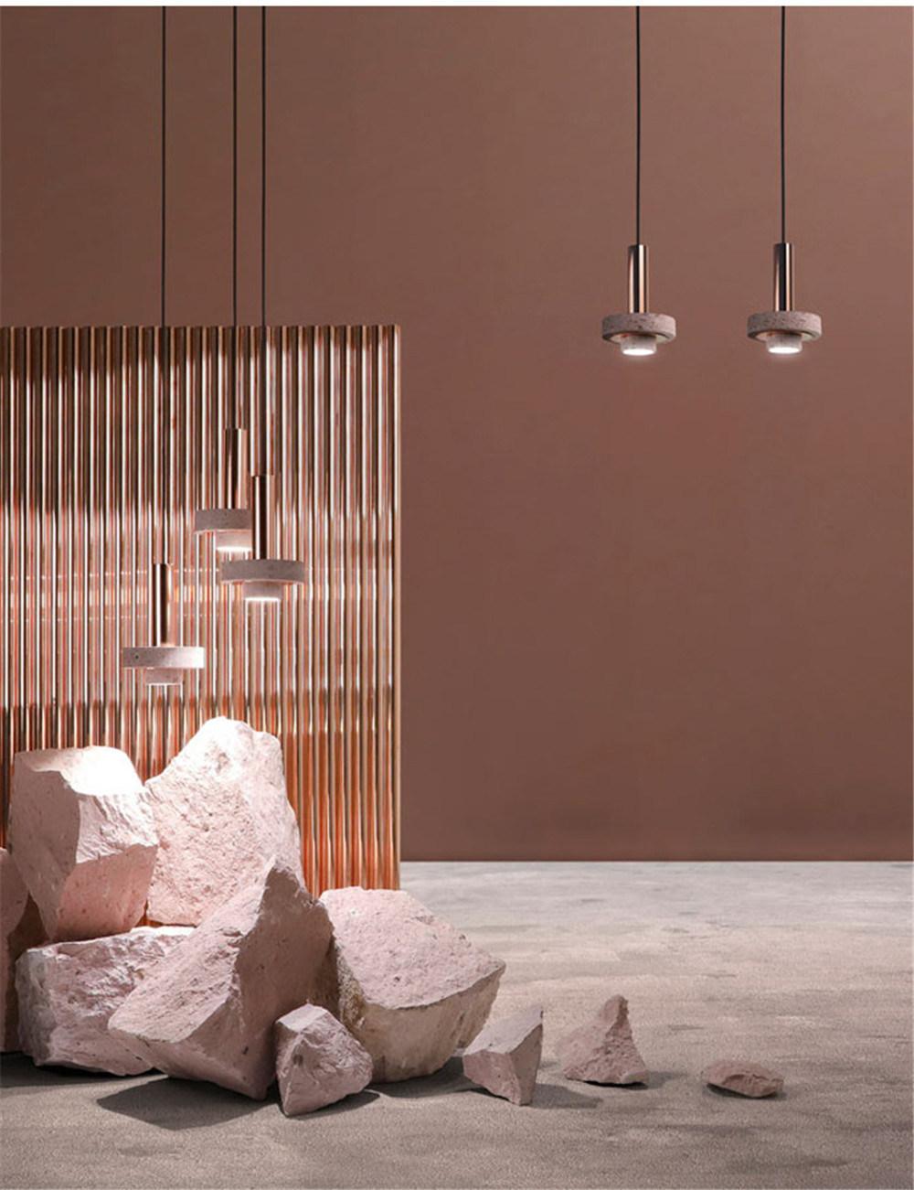 Dining Room Restaurant Kitchen Hanging Lights Stone Pendent Lights