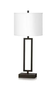 Straight Round Linen Fabric Lamp Shade Hotel Desk Top Lamp
