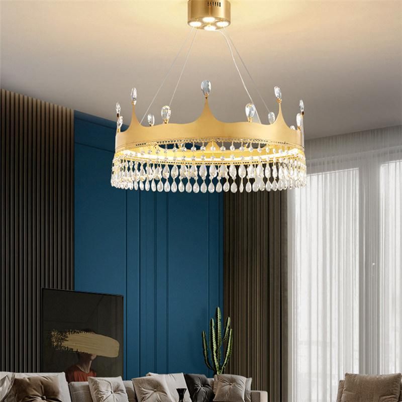 Hot Sale Large Pendant Hanging Light LED Crystal Chandeliers Modern Decorative Pendant Lamp