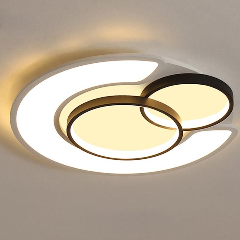 Simple Round Ceiling Lamp Warm Bedroom Light Creative Childrenroom Lamp LED