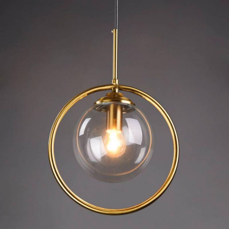 Nordic Modern Chandelier Restaurant Lamp Light Luxury Single Glass Chandelier