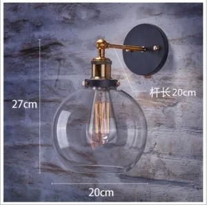 Modern Nordic Iron Glass Wall Lamp for Corridor