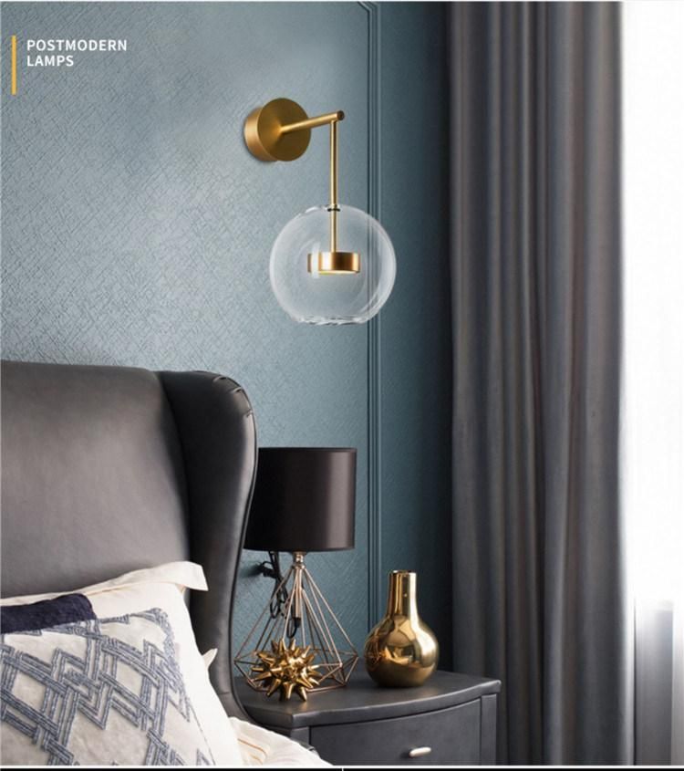 Nordic Wall Sconces 10W LED Light Glass Bubble Sample Scandinavian Wall Light (WH-OR-70)