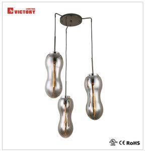Modern Smoky Glass Pendant Lamp for Home / Dining Room