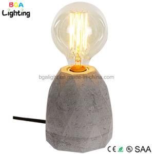 Cement Unique Under Desk Lighting, Table Lamp for Living Room