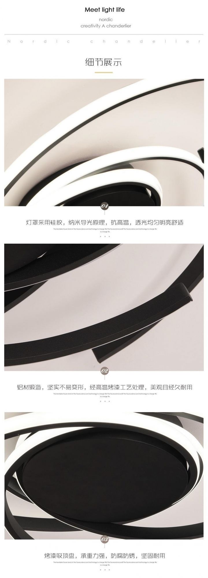 Pilot Remote Control Warm Cold White Light Adjustable 54W Kitchen Bedroom LED Ceiling Lamp