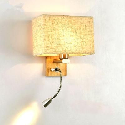 Bedside Lamp Solid Wood Aisle Lamp Simple Study Lamp Light Background Wall Mounted Reading Lamp (WH-OR-44)