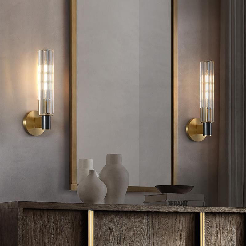 All Copper Wall Lamp Living Room Post Modern Bedside Wall Lamp