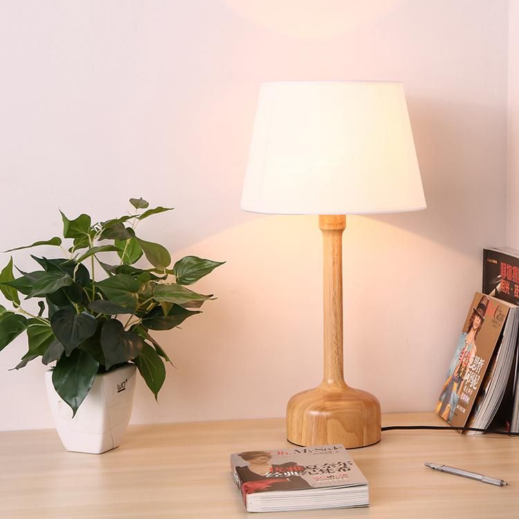 Decorative Wooden Table Lamp for Bedroom