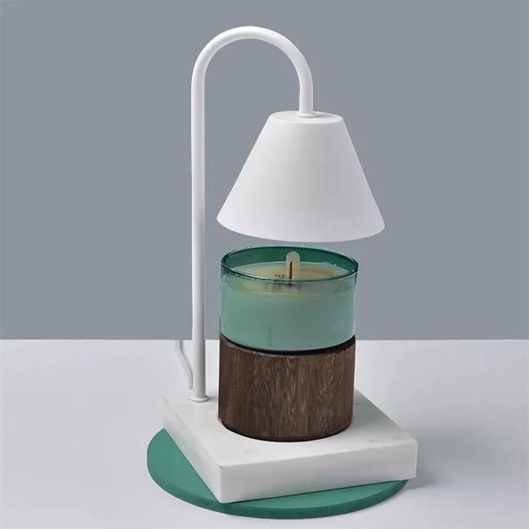 Fragrance Lamp Candle Melting Wax Candle Solid Wood Dimming Table Lamp Aromatherapy Lamp