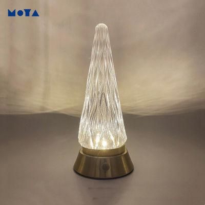 Evergreen Christmas Tree LED Atmosphere Small Night Light Creative Simple USB Charging Life Acrylic LED Table Lamp