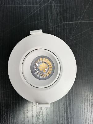 New ERP 100-240V 10W Round Rotatable Recessed 105mm Diameter White PBT and Aluminum LED Down Light Spotlight