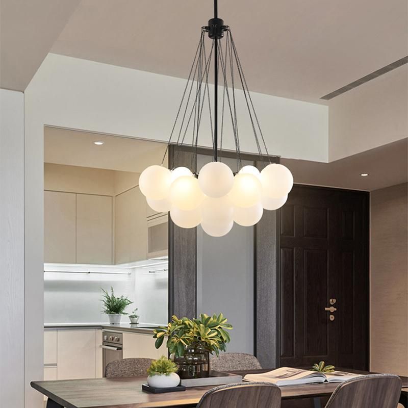 Nordic Bedroom Lamp Living Room Dining Room Pendant Lamp Glass Lamps