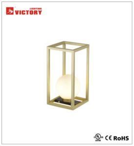 Living Room Metal Gold Frame Table Lamp Light with T-3666A-120