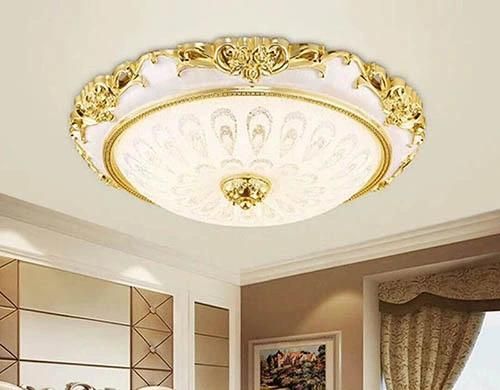 Europe Style Modern Indoor Hanging Ceiling Lamp Simple Design Round Glass Ceiling Light