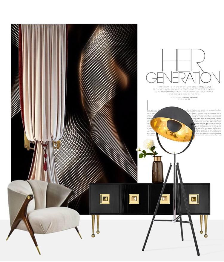 Vintage Loft Retro Black Iron Floor Lamp for Foyer Bed Room Workshop Tripod Vintage Floor Lamp (WH-VFL-05)