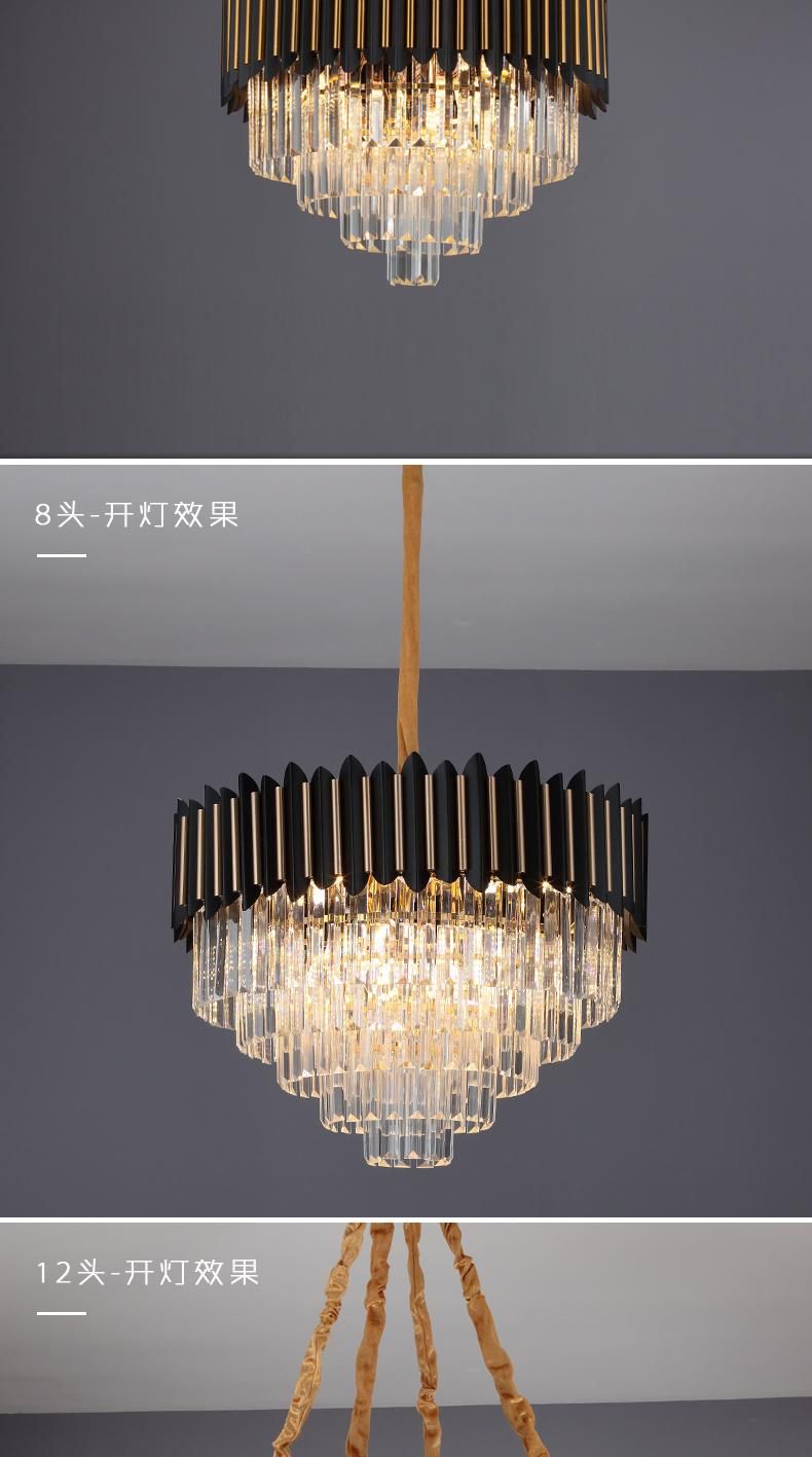 European Luxury Style Ornate Indoor Chandelier Bedroom Dining Room Pendant Lamp Light