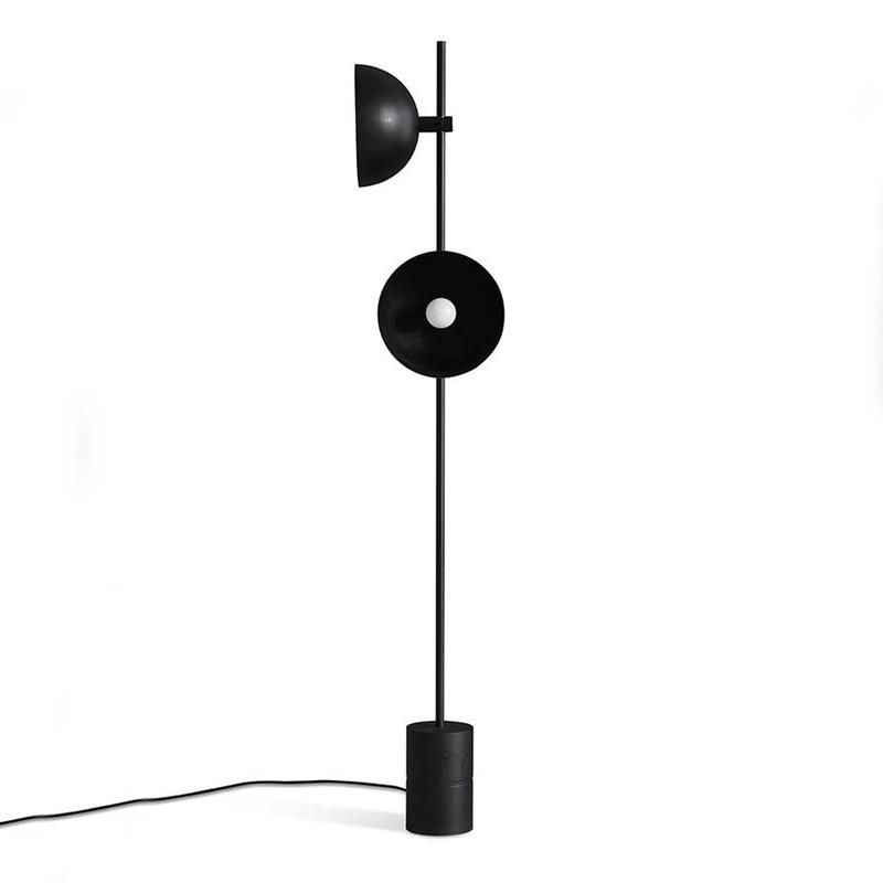 Black Wrought Iron LED Lights Living Room Vertical Floor Lamp Art Bedside Lamp (WH-MFL-39)