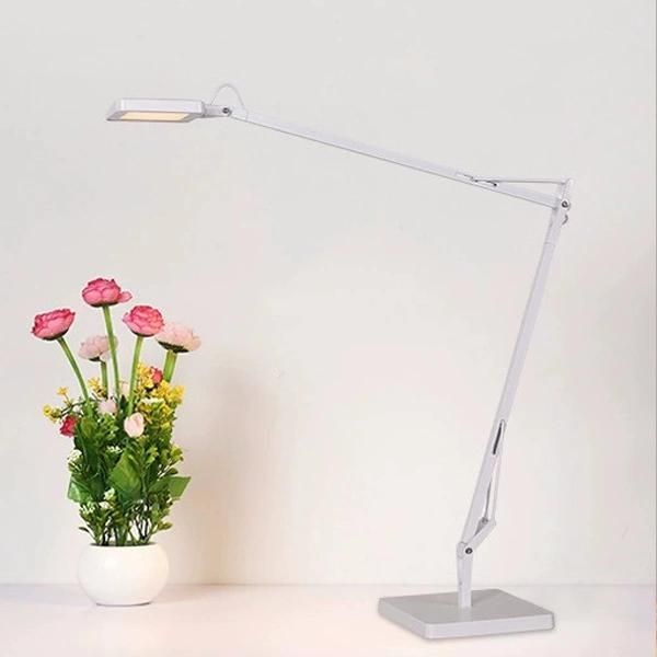 Touch Sensor LED Table Lamp Reading Swing Arms for Bedside Office Study Desk Light