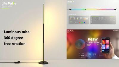 Ilightsin Pluggable RGBW 12W Lite Pulse Sitting Room Psychedelic Lighting LED Floor Light