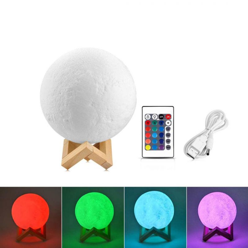 Moon Night Light Living ROM Decoration Lighting Moon Magnetic Floating Table Lamp Moonlight Lamp