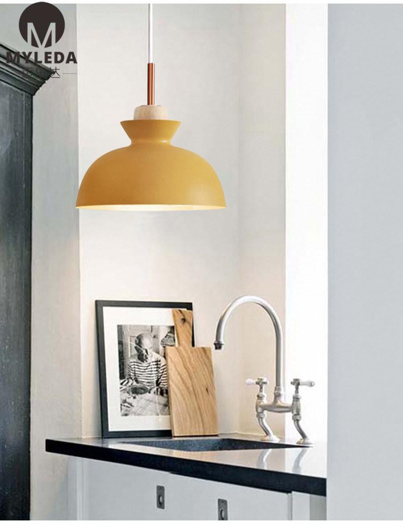 Modern Brush Brass Living Room Chandelier Hanging Pendant Lamp