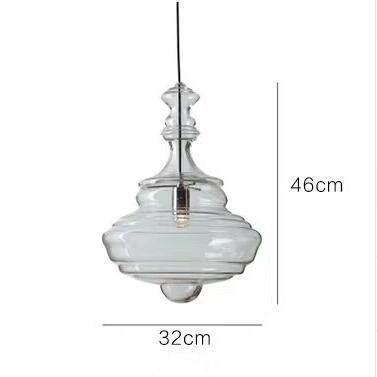 Nordic Kitchen Pendant Lights Art Deco Glass Lamps Glory Restaurant Hanging Lamp (WH-GP-31)