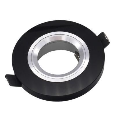 Black Round Crystal MR16 GU10 LED Lighting Recessed Spot Light Frame (LT2122)