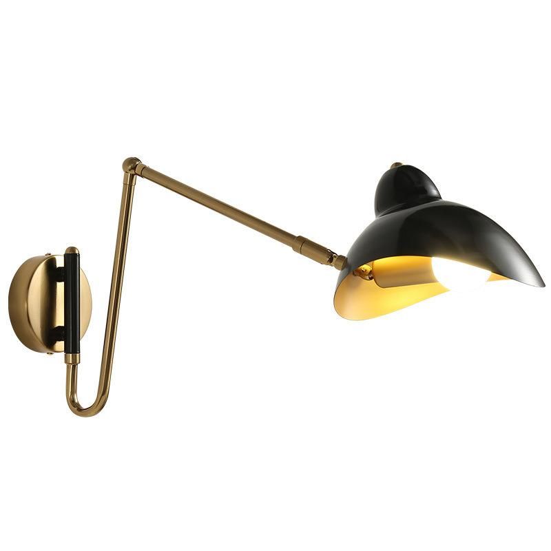 Loft Vintage Black White Bedroom Living Room Serge Wall Lights (WH-OR-04)