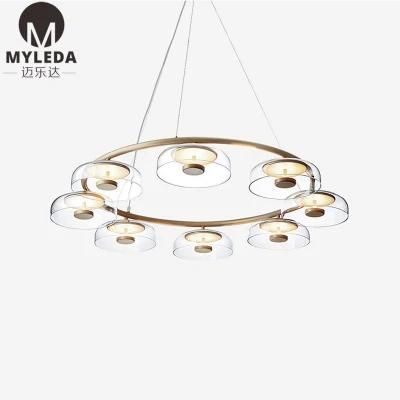 Hotel Simple Modern Glass Pendant Light