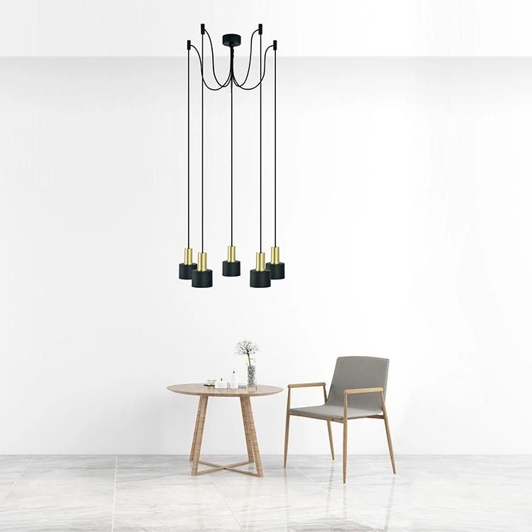 Modern Nordic Chandelier High Ceilings Staircase Kitchen Black Ceiling Light