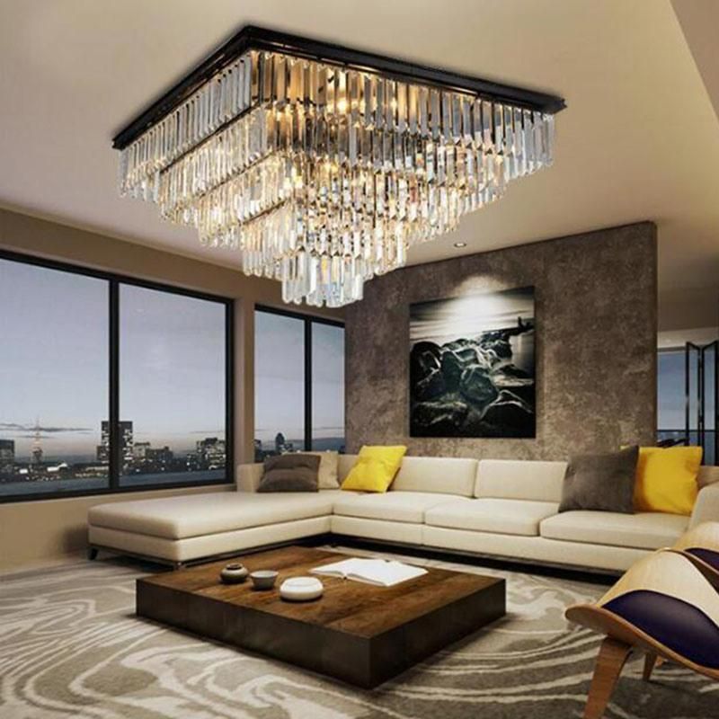 Modern Vintage Crystal Ceiling Light Flush Mounted Crystal Ceiling Light (WH-CA-94)