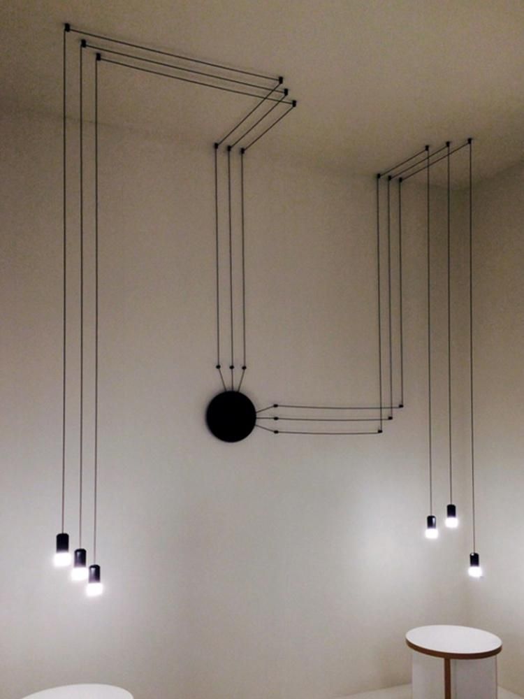 Modern Simple Pendant Light Creative Branch Multi Head Spider Lamp LED Lamp Line Hanging Light Pendant Lamps (WH-AP-240)