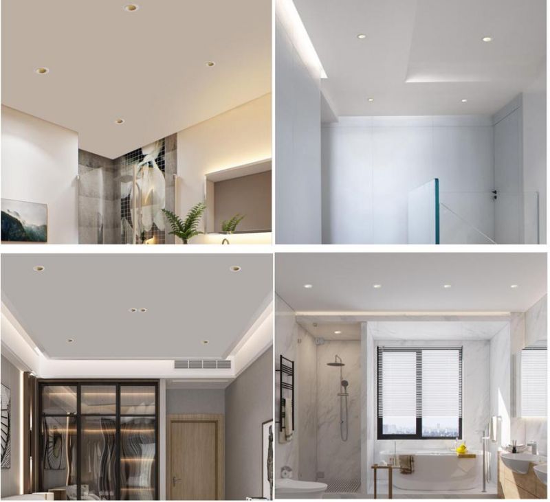 7W 12W 15W IP65 Round Waterproof LED Shower Light Ceiling Light