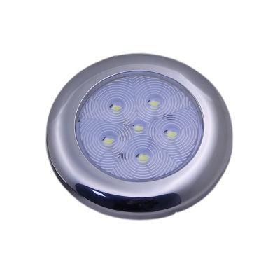 White Blue Stainless LED Puck Lights