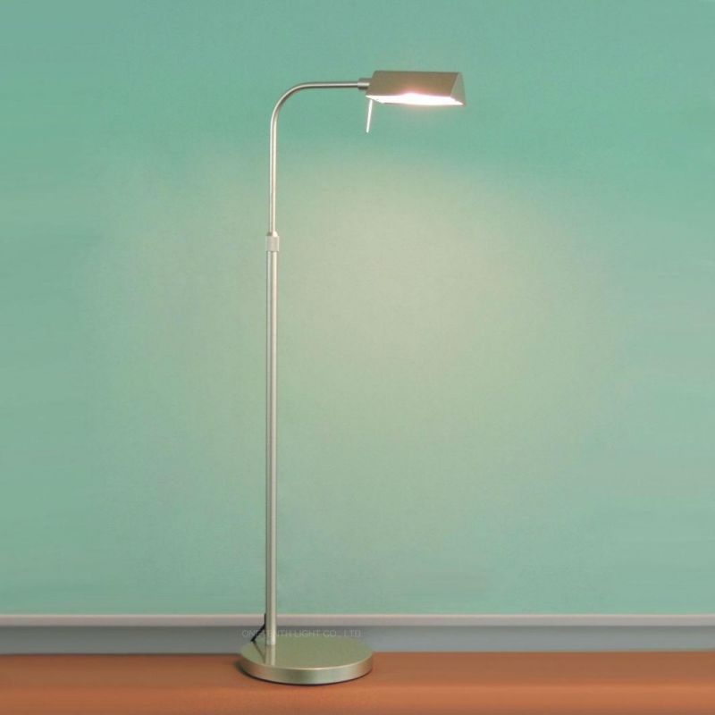 Guestroom Comtemporary Simply Gold Metal Shade Floor Lamp Adjustable