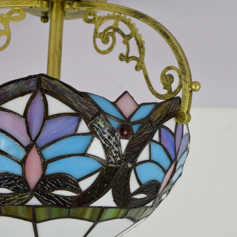 European Retro Mediterranean Style Heart Chandelier Colored Glass Ceiling Lights (WH-TA-32)