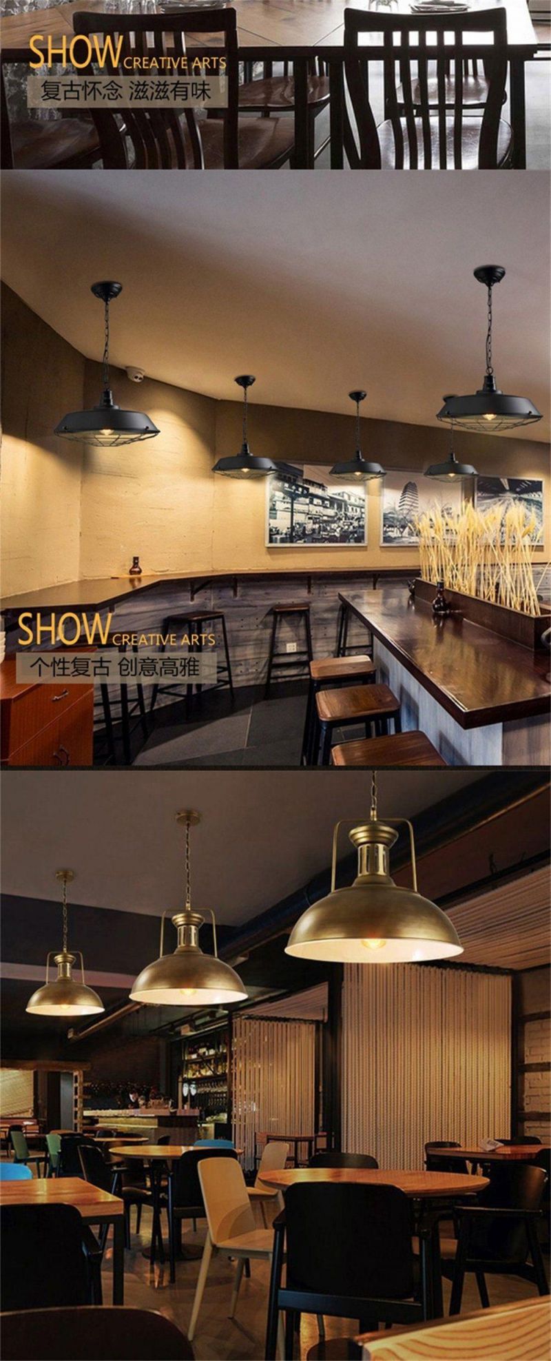 Loft Creative Personality American Country Warehouse Bar Counter Restaurant Vintage Industrial Style Iron Pot Cover Chandelier