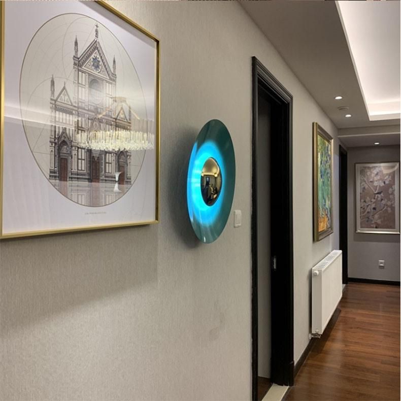 Bedroom Decorative Wall Lamp Design Post Modern Fiying Saucer Wall Light for Livingroon