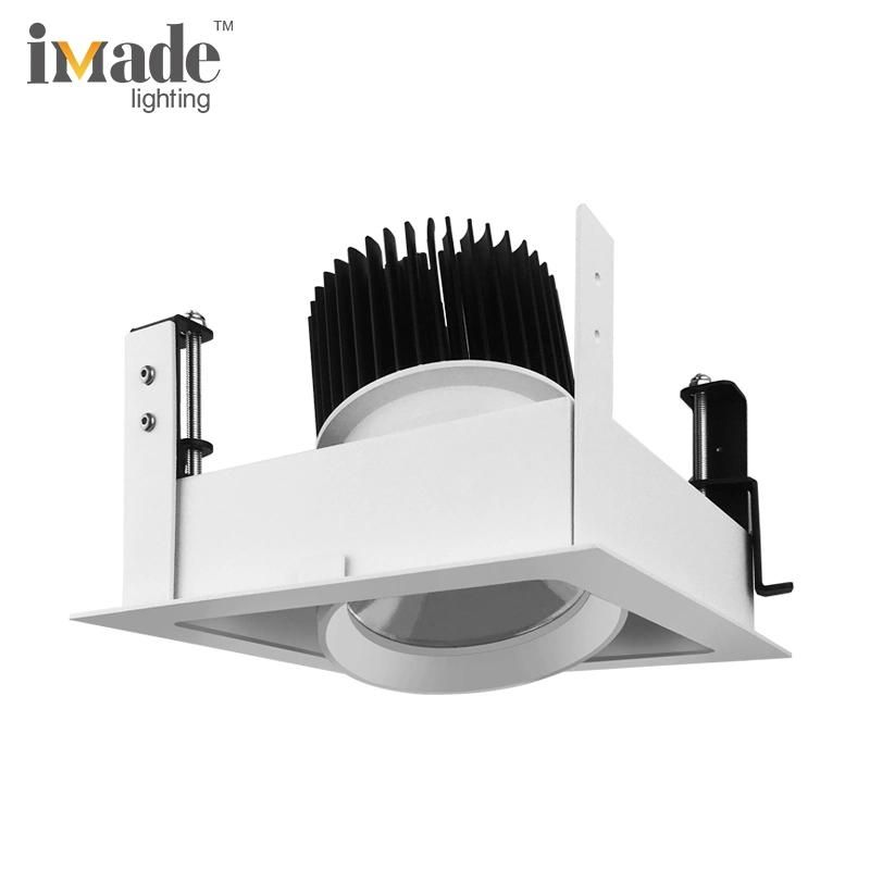 Imade Light China 25W Factory Supply Square Recessed Adjustable Dimming LED Down Light