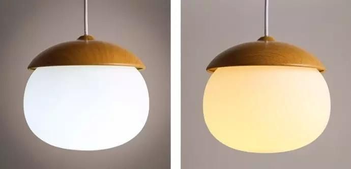 Nordic Glass Wooden Pendant Lamp Modern Bedroom Decorative Hanging Lighting