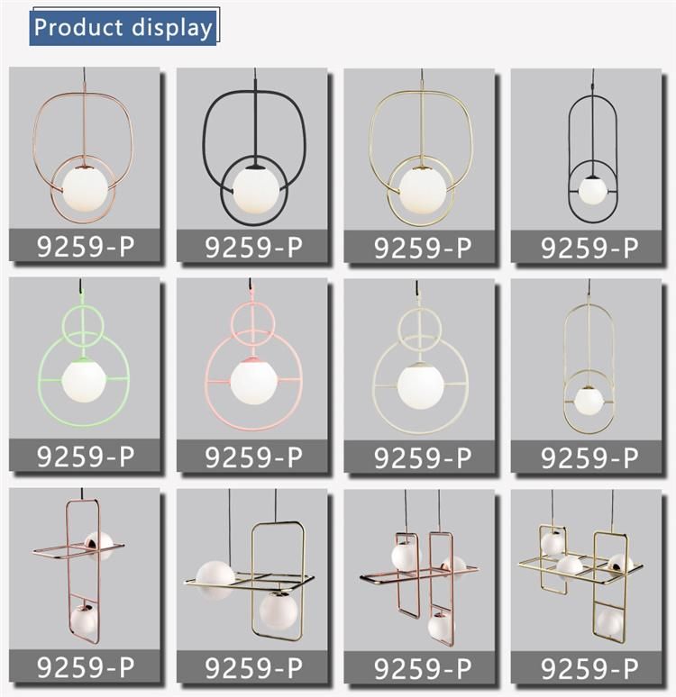 Guzhen Light Modern Wholesale Decor Glass Pendant Suspension Lamp