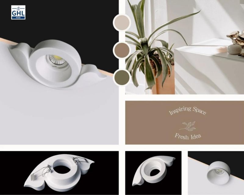 MR16 Decorative Gypsum Ceiling Lighting