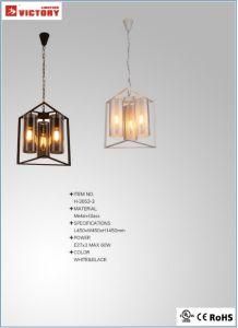 Modern Black Metal Glass Chandelier Lighting