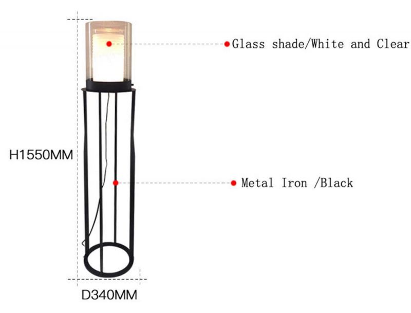 Iron Nordic Luxury Floor Lamp Office Modern Light Black Decorative Standing Floor Lamp