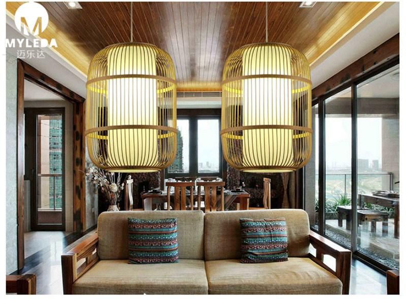 Handmade Rattan Wooden Bamboo Pendant Light