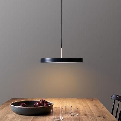 Nordic Round Fly Saucer LED Pendant Light Creative Ultra-Thin Restaurant Bedroom Bedside Bar Hanging Lamp Living Room Decor Lamp