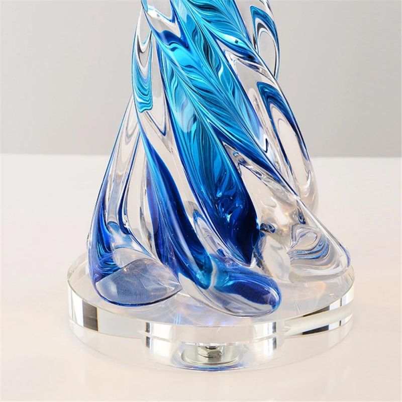 Designer Crystal Table Lamp Living Room Home Decor Table Lights Modern Simple Bedroom Bedside Lamp Parlor Glass Lights Fixtures